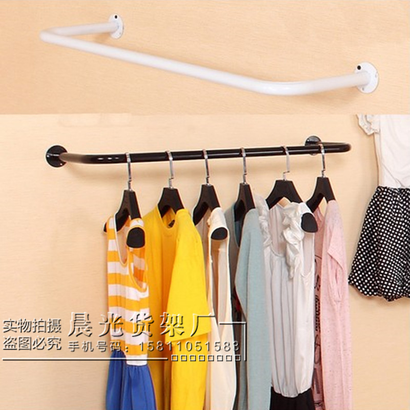 服装店衣架展示架服装货架白色水晶上墙正挂侧壁挂服装店女装货架在类目 商业/办公家具, 服装店家具, 服装展示架中 - 来自Buy2taobao.com提供专业的淘宝代购服务