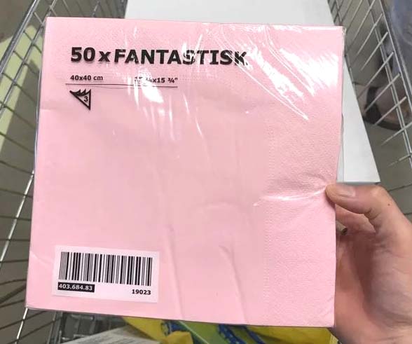 IKEA宜家正品 FANTASTISK 範塔思 餐巾紙, 紅色餐巾紙 紙巾3層在類目 居家布藝, 餐桌布藝, 餐巾中 - 來自Buy2taobao.com提供專業的淘寶代購服務
