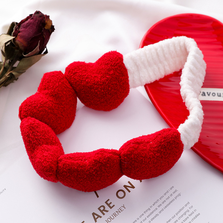 Japan and South Korea Soft and soft Bright red three-dimensional love Headband Wash one's face motion Hair band lovely Peach girl Headbandin the Family/Personal Cleaning Tools , Personal care cleaning appliances , Headbands  category - from Buy2taobao.com to provide professional Taobao agent buy service