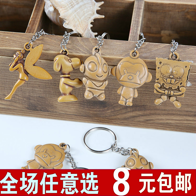 Faux wooden carving ornament Pendant Key ring Key buckle(Mixed models)Gift ideasin the Festive supplies/Gift , Gift ideas , Keychain category - from Buy2taobao.com to provide professional Taobao agent buy service