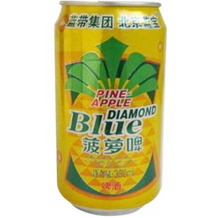  【天猫超市】  蓝带蓝宝菠萝啤酒330ML/罐