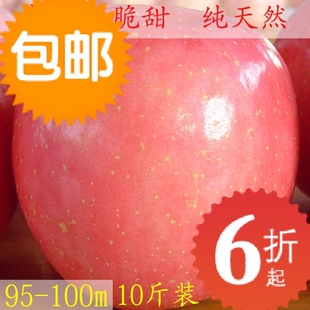  山东苹果水果新鲜烟台栖霞冰糖心苹果红富士有机超大95#多省包邮