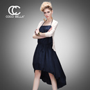 COCO BELLA 秀场同步!2013春新品欧美范前短后长吊带连衣裙DS2 COCO BELLA 秀场同步!2013春新品欧美范前短后长吊带连衣裙DS2