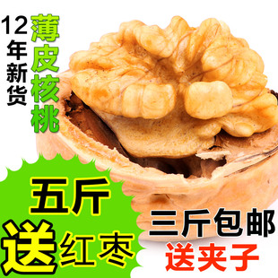  【老村口】薄皮核桃新货500g纸皮核桃陕西特产买5斤送1袋枣