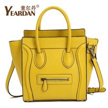 Italian Moldan new spring and summer 2013 new smiley bag handbag women leather handbag leather bag bat bag embarrassing word