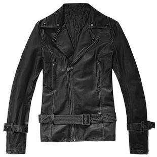  【新品春装】TONYJEANS汤尼俊士正品潮男翻领机车皮衣