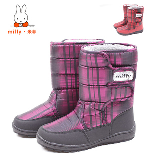  MIFFY/米菲兔童鞋冬季儿童女童棉靴亲子款中筒靴雪地