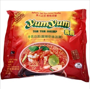  新到美食~泰国yumyum/养养冬荫功酸辣虾味汤面100g