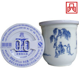  正品 孔府家酒 景德镇青花瓷珍藏小酒 39度120ml 浓香型 假一赔十
