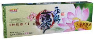  杭州特产三家村藕粉红枣桂圆 桂花莲子速溶西湖藕粉360克荷野条装