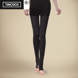  TINCOCO保暖燃脂瘦腿袜 秋冬加绒厚款 480D踩脚裤袜 打底裤 正品