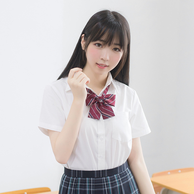 【梗豆物语】kyouko自制  JK制服圆领/丸襟|尖领 短袖学生 白衬衫