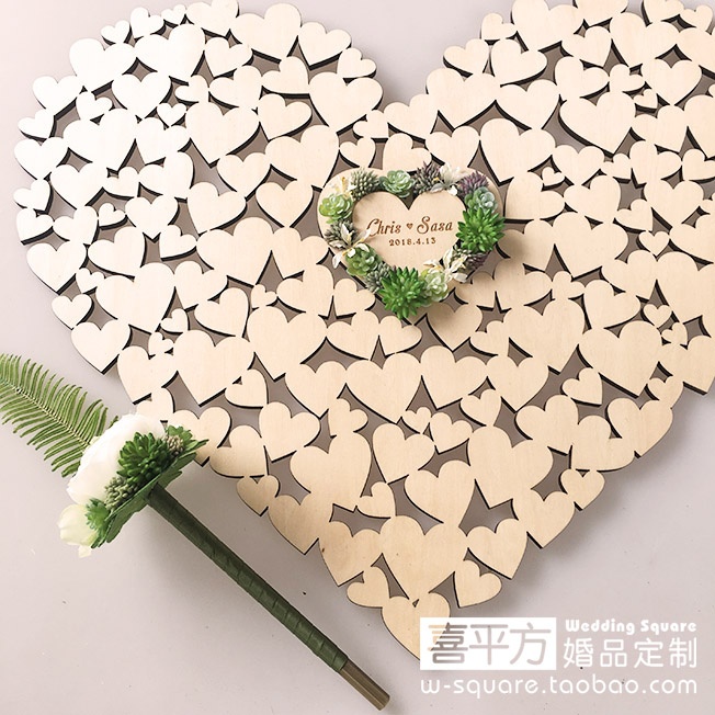 【喜平方】滿滿的愛心特型簽到板 婚禮簽名冊簽到薄個性定制結婚在類目 節慶用品/禮品, 禮金簿/簽名冊中 - 來自Buy2taobao.com提供專業的淘寶代購服務