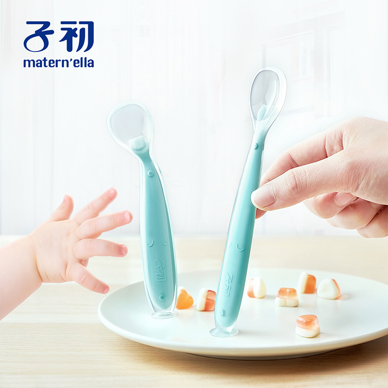 子初婴儿勺子宝宝萌趣硅胶学食勺新生儿童喂水辅食碗餐具两件套|msdalam kategori lampin/Xihu/makan/push pelarik, cawan/pinggan mangkuk/Grind/aksesori, pinggan mangkuk kanak-kanak - dari Buy2taobao.com untuk memberikan perkhidmatan ejen Taobao profesional membeli