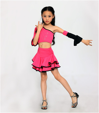 正品儿童<em>演出</em>服 <em>拉丁舞</em>裙女儿童<em>拉丁舞</em>服装新