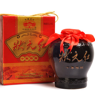 绍兴黄酒 古越龙山十年陈酿陶坛状元红 营养黄酒 5L