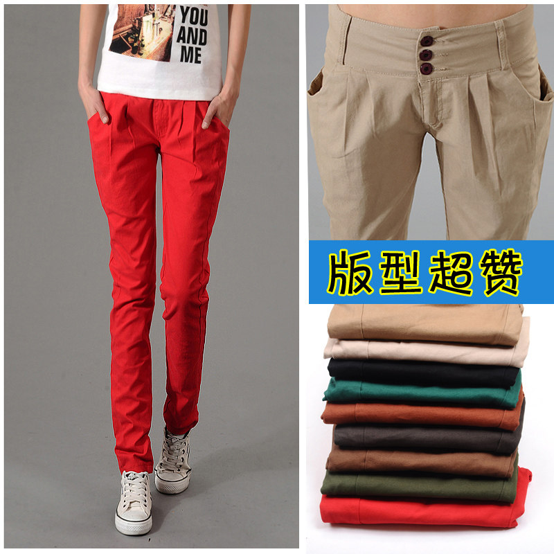 2013 new Harlan female summer Korean thin feet pencil trousers pants slim leisure trousers long tidal women's trousers pants