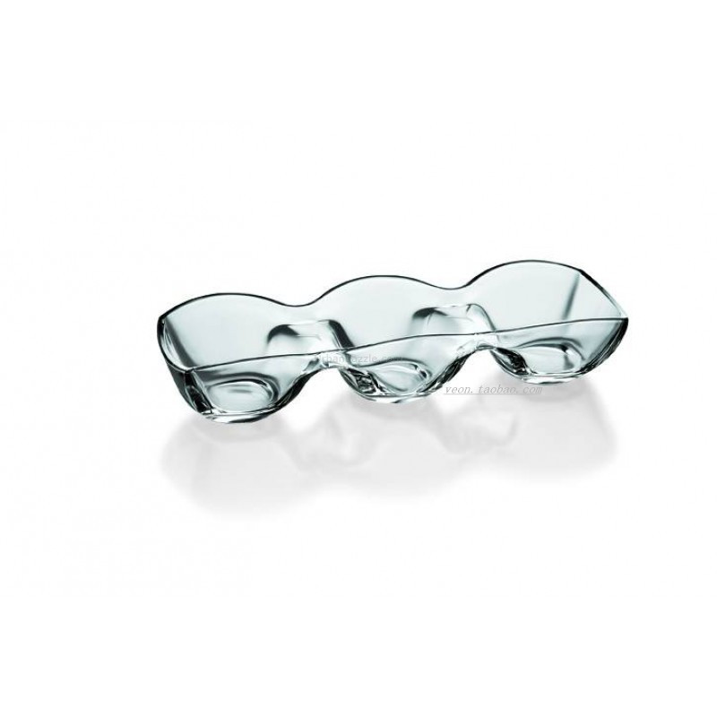 Italy Imported crystal Famous CALDIER ( PORTASALSE )Dessert,candy 39CM Sanlian bowlin the Tableware , Tableware , Fruit bowl/Fruit plate/Hamper category - from Buy2taobao.com to provide professional Taobao agent buy service