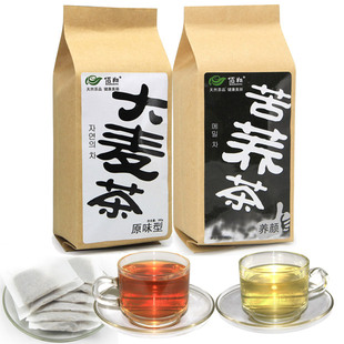  佰翔 原味大麦茶+苦荞茶 袋泡茶 1件2袋 送2夹子