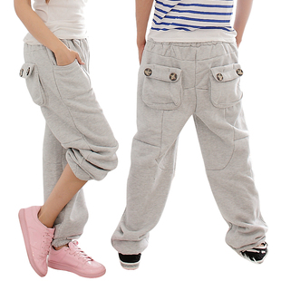  春季新款街舞男士团购班服大码运动裤 情侣休闲宽松嘻哈卫裤