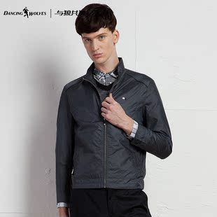  VIP与狼共舞春装新款男士商务休闲轻薄立领夹克外套351301336