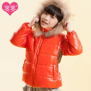  要要童装女童冬装新款棉衣休闲棉服儿童棉袄带帽 保暖