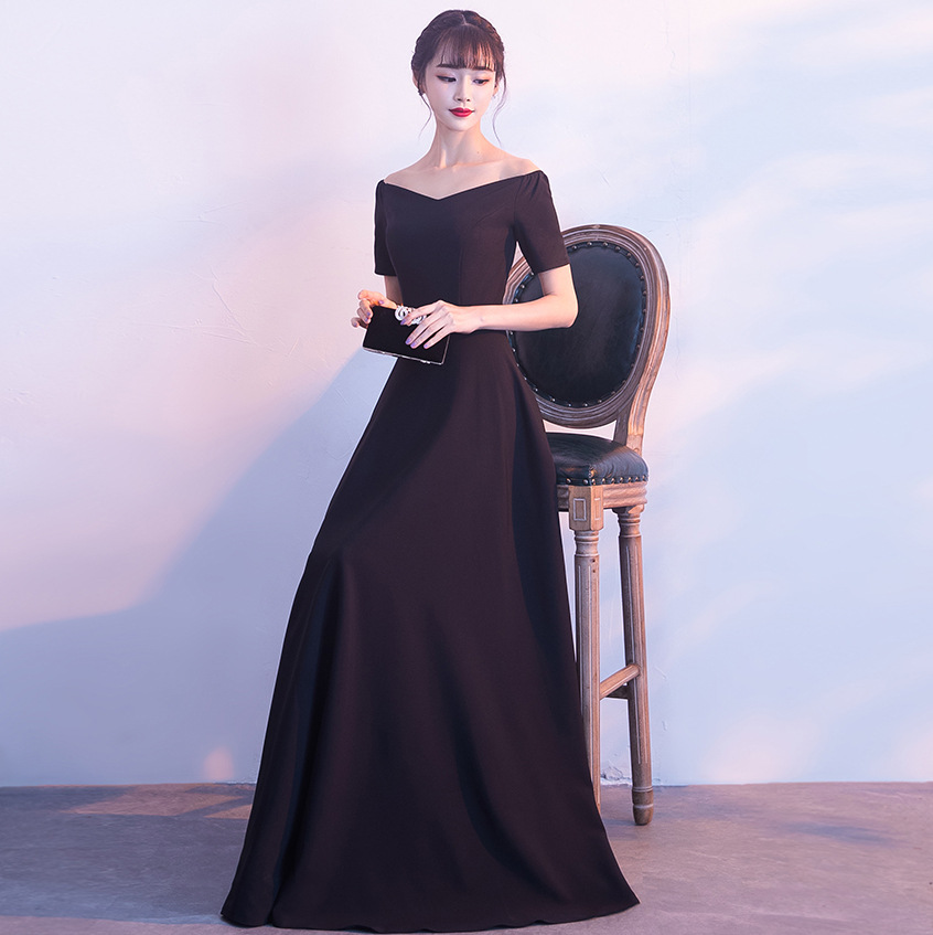 Toast dress 2018 Spring new pattern grace Evening dress have more cash than can be accounted for sexy princess Off Shoulder Dressin the Women's clothing/Boutique , Wedding/Cheongsam/Formal dress , Wedding category - from Buy2taobao.com to provide professional Taobao agent buy service