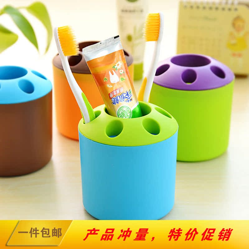 韩版创意多孔牙膏牙刷架 情侣牙具座 多功能组合桌面笔筒|ruв категории семья/личные чистящие средства, ванная приборов/принадлежности для ванной, держатель щетки/зуб сиденья - от Buy2taobao.com для оказания профессиональной услуги покупки агента Taobao