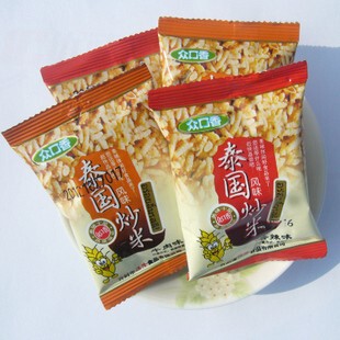  湖南特产休闲零食众口香 牛肉味 进口食品 泰国风味炒米 2份包邮