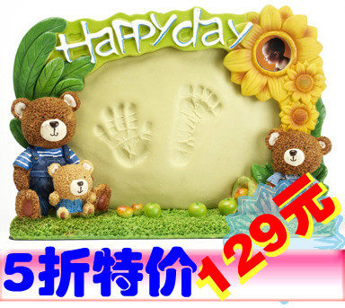 Xidebao my precious baby's Indian Apple, baby, baby hand and foot printing hands hundred days full moon born gifts