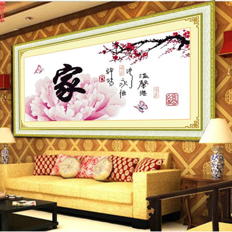 Accurate printed cross stitch and everything most new large living room bedroom flower series 包邮