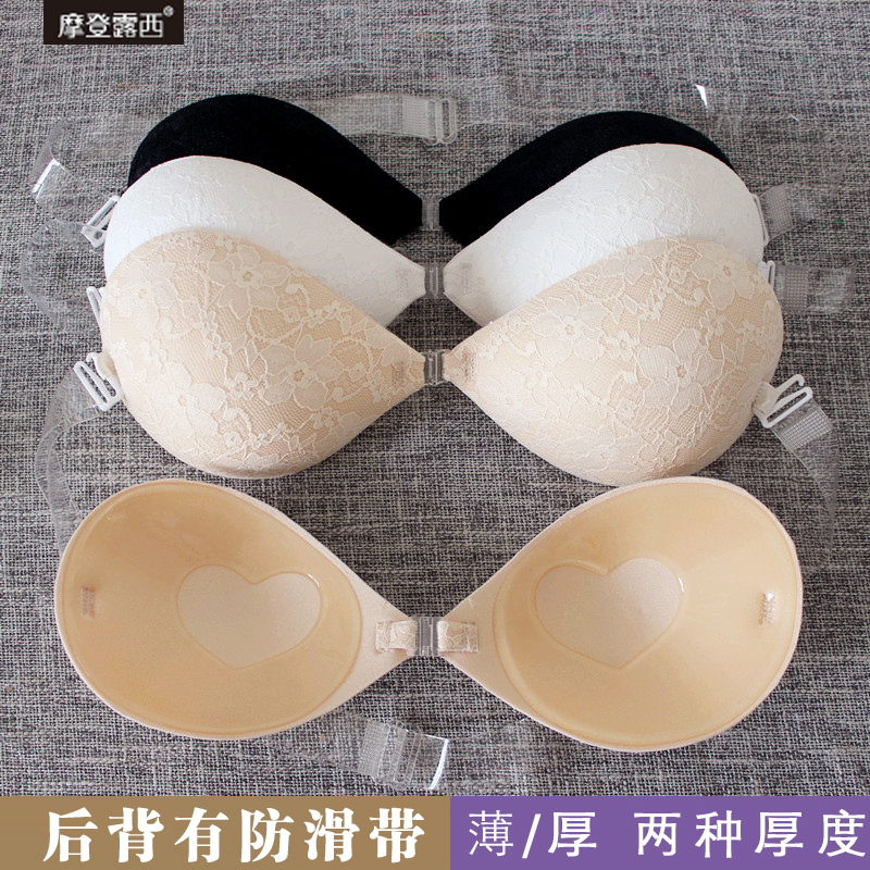 摩登露西硅胶隐形文胸贴中间无粘性的地方是个心形带肩带防滑婚纱在类目 女士内衣/男士内衣/家居服, 文胸中 - 来自Buy2taobao.com提供专业的淘宝代购服务