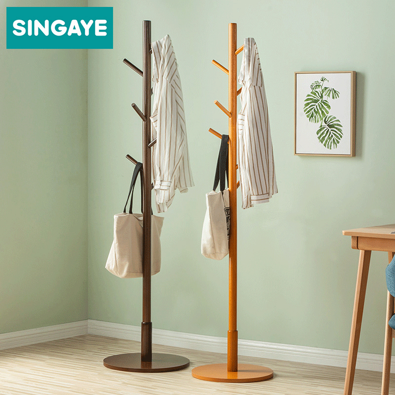 Home to the heart solid wood Coat rack to ground Modern simplicity Clothes hanger bedroom a living room Clothes rack European style Entrancein the Residential furniture , Shelf , Coat Rack category - from Buy2taobao.com to provide professional Taobao agent buy service