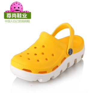  夏新款小迪特儿童洞洞鞋男童凉鞋包头平跟宝宝拖鞋女童VK815