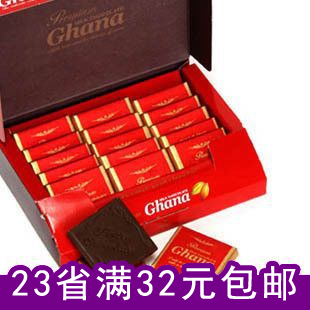  【23省满32元包邮】韩国乐天红加纳牛奶巧克力90克 18枚礼盒装！