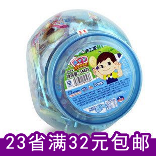  【一件包邮】日本不二家棒棒糖 牛奶乳酸味 礼物零食喜糖60只桶装