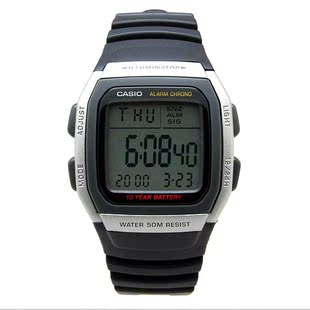  正品CASIO卡西欧10年电子运动男士手表W-96H-1A/1B/2A/9A W-800H