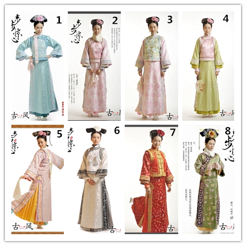 Movies Step by step Surprised Liu Shishi Same item Qing Princess dress ancient costume Flag mounted costumein the Women's clothing/Boutique , Costume/National costume/Stage costumes , National costume/Costumes category - from Buy2taobao.com to provide professional Taobao agent buy service