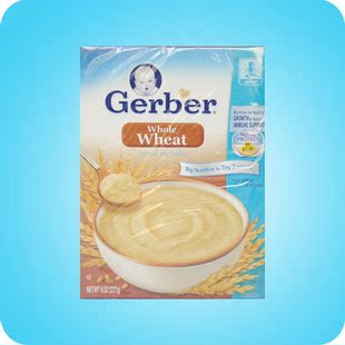  任六包邮 美国代购嘉宝2段全麦米粉原装进口婴儿食品宝宝辅食227G