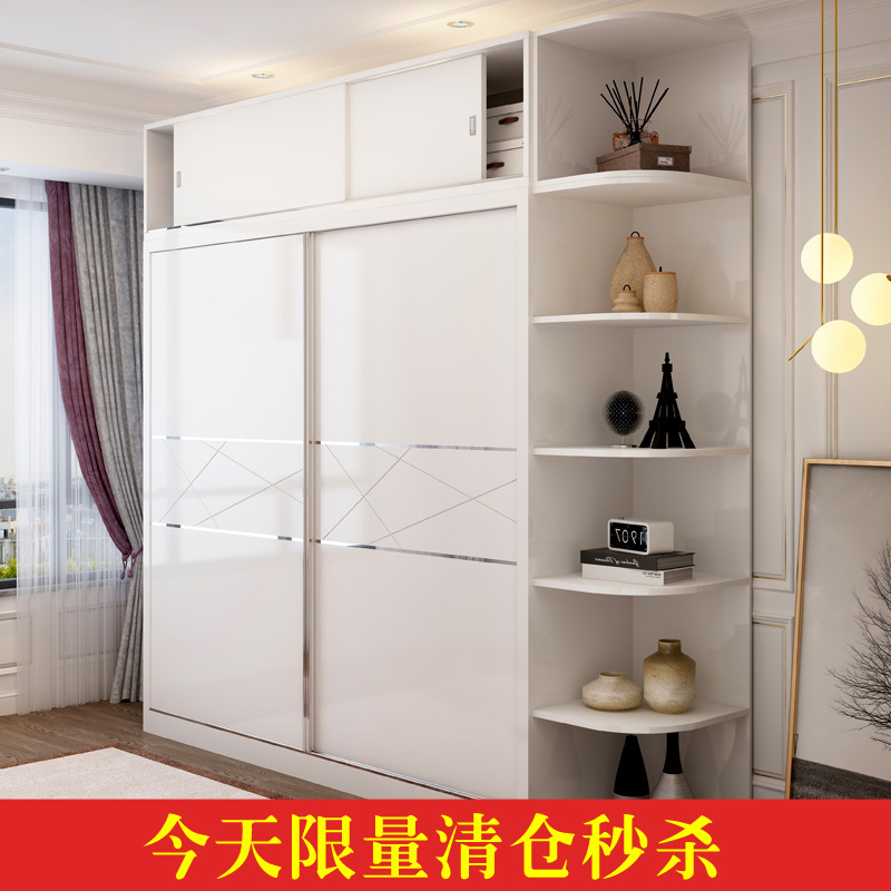 烤漆衣櫃推拉門移門現代簡約2門滑門臥室小戶型推拉式轉角衣櫃在類目 住宅傢俱, 櫃類, 衣櫃中 - 來自Buy2taobao.com提供專業的淘寶代購服務