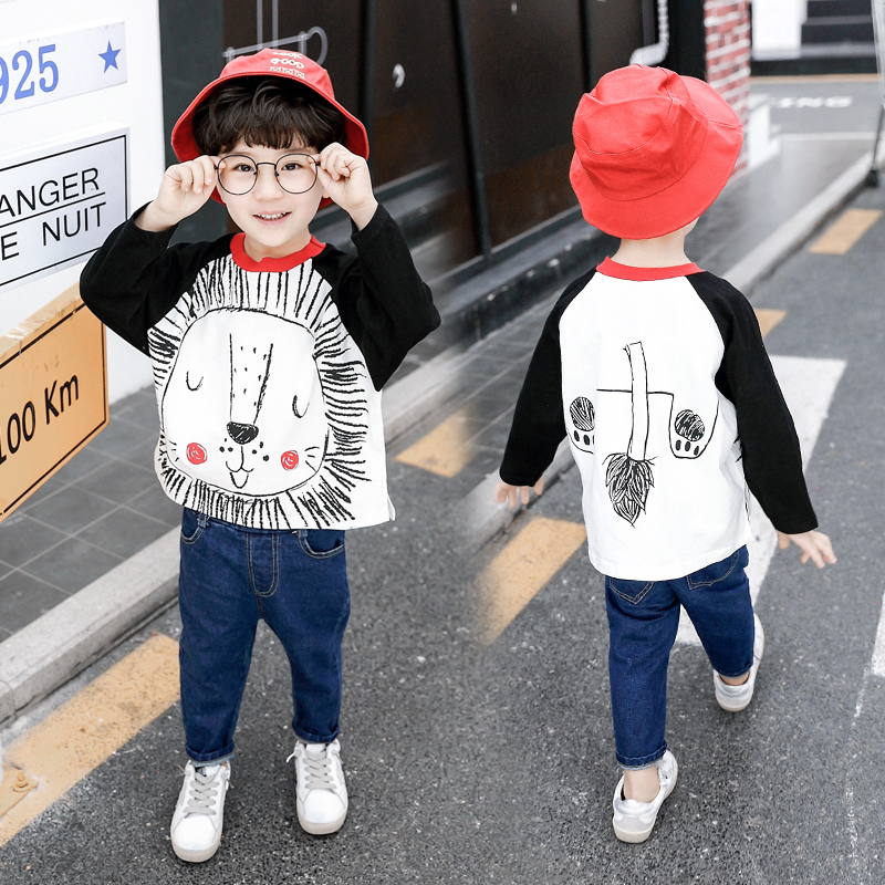 Boy spring and autumn Cartoon Sweater 2019 new pattern Spring girl jacket baby leisure time Long sleeve Pullover Childrenin the Children/Baby/Family fitted , Sweater/Fleece category - from Buy2taobao.com to provide professional Taobao agent buy service