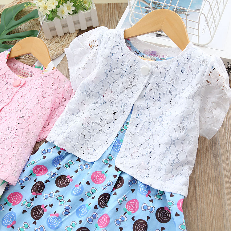 girl Shawl A summer Female baby Lace waistcoat Summer wear Children's clothing CUHK children summer Shawl Short coatin the Children/Baby/Family fitted , Cloak/Cloak category - from Buy2taobao.com to provide professional Taobao agent buy service