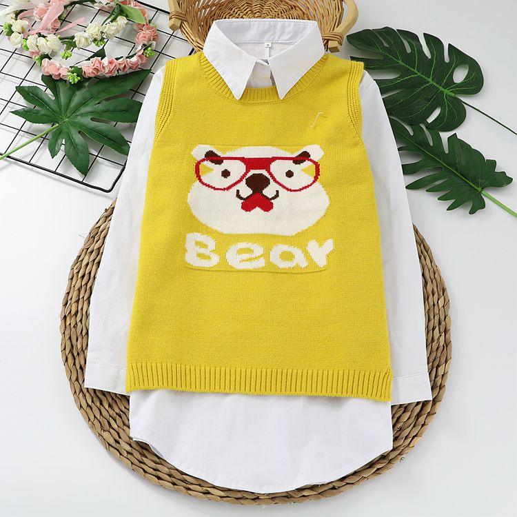 girl vest children knitting vest girl Knitting Wool spring and autumn Big boy Vest shirt Piece suitin the Children/Baby/Family fitted , Vest category - from Buy2taobao.com to provide professional Taobao agent buy service