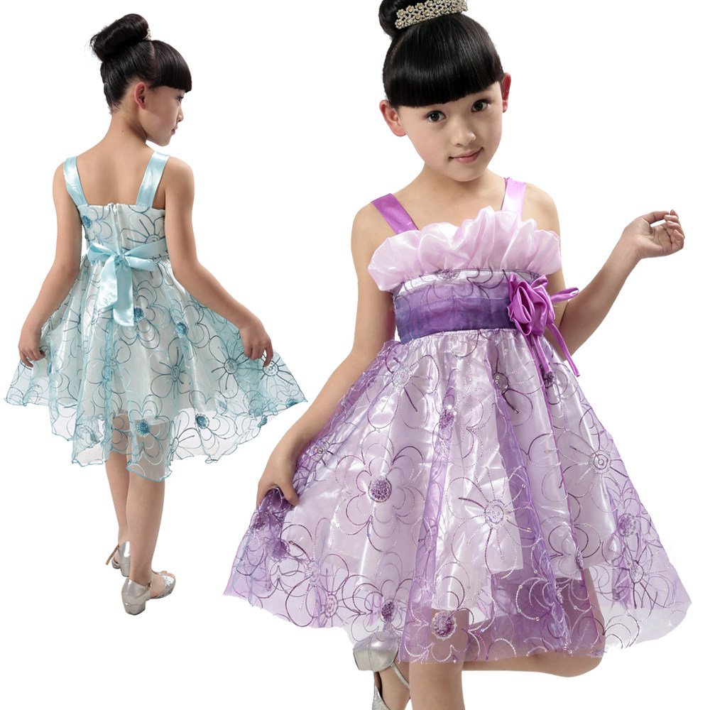 幼儿舞蹈<em>演出服装</em> 六一儿童<em>演出服装女童</em>绣花