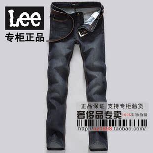  男装lee专柜正品牛仔裤 男士牛仔裤修身直筒时尚休闲春款李牌牛仔