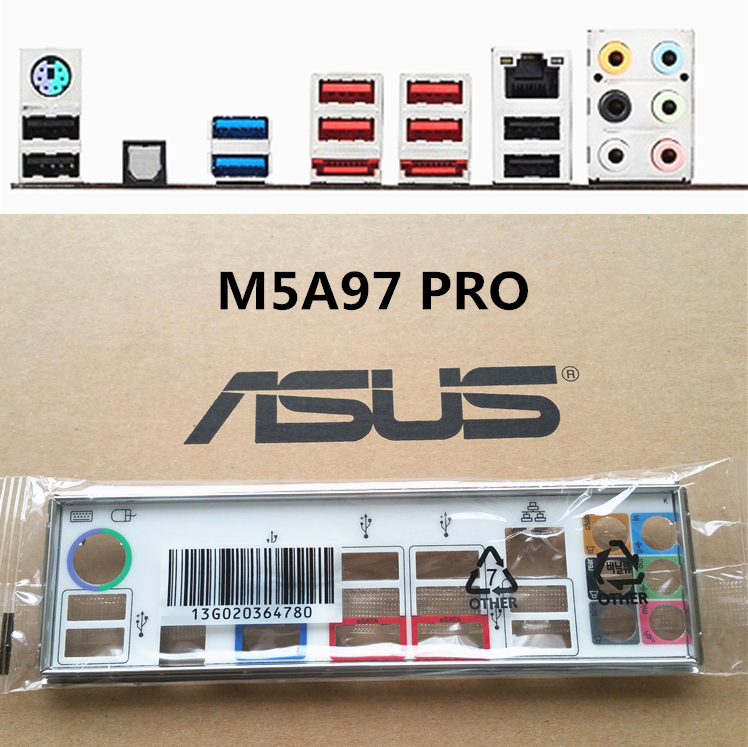 全新原装 华硕m5a97 pro主板挡板 彩色 asus挡片