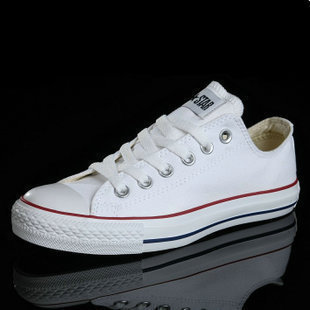  匡威CONVERSE 专柜正品 ALLSTAR 经典款男女高中帮低帮白色帆布鞋