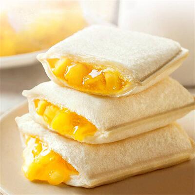 友臣果粒吐司网红营养早餐草莓夹心三明治口袋零食小吃糕点心食品