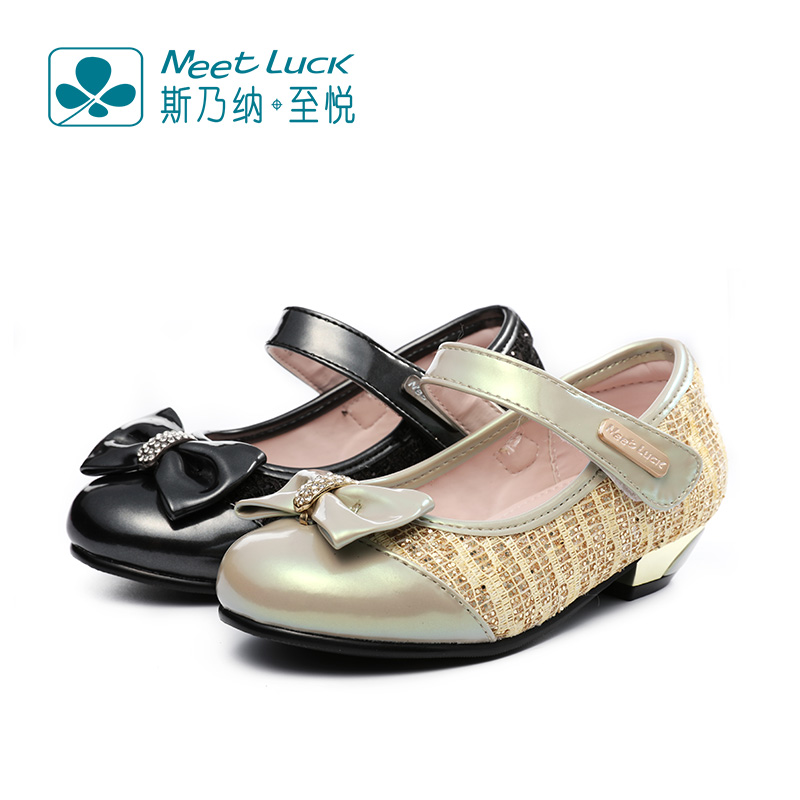 Sinai satisfied girl leather shoes Spring and autumn payment bow Princess shoes Children High-heeled leather shoes children leather shoes Single shoesin the Shoes/Baby Shoes/Parent-child shoes , Leather shoes category - from Buy2taobao.com to provide professional Taobao agent buy service