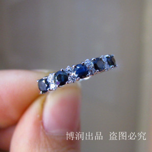  秒杀爆款特价925银蓝宝石戒指女戒戒子生日礼物*可换其他颜色宝石